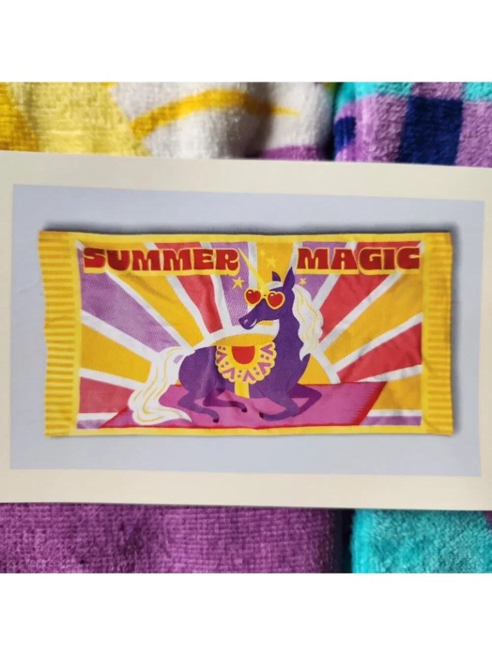 Mainstays Kids Beach Towels Purple Blue Mermaid And Unicorn Summer Pool Towels